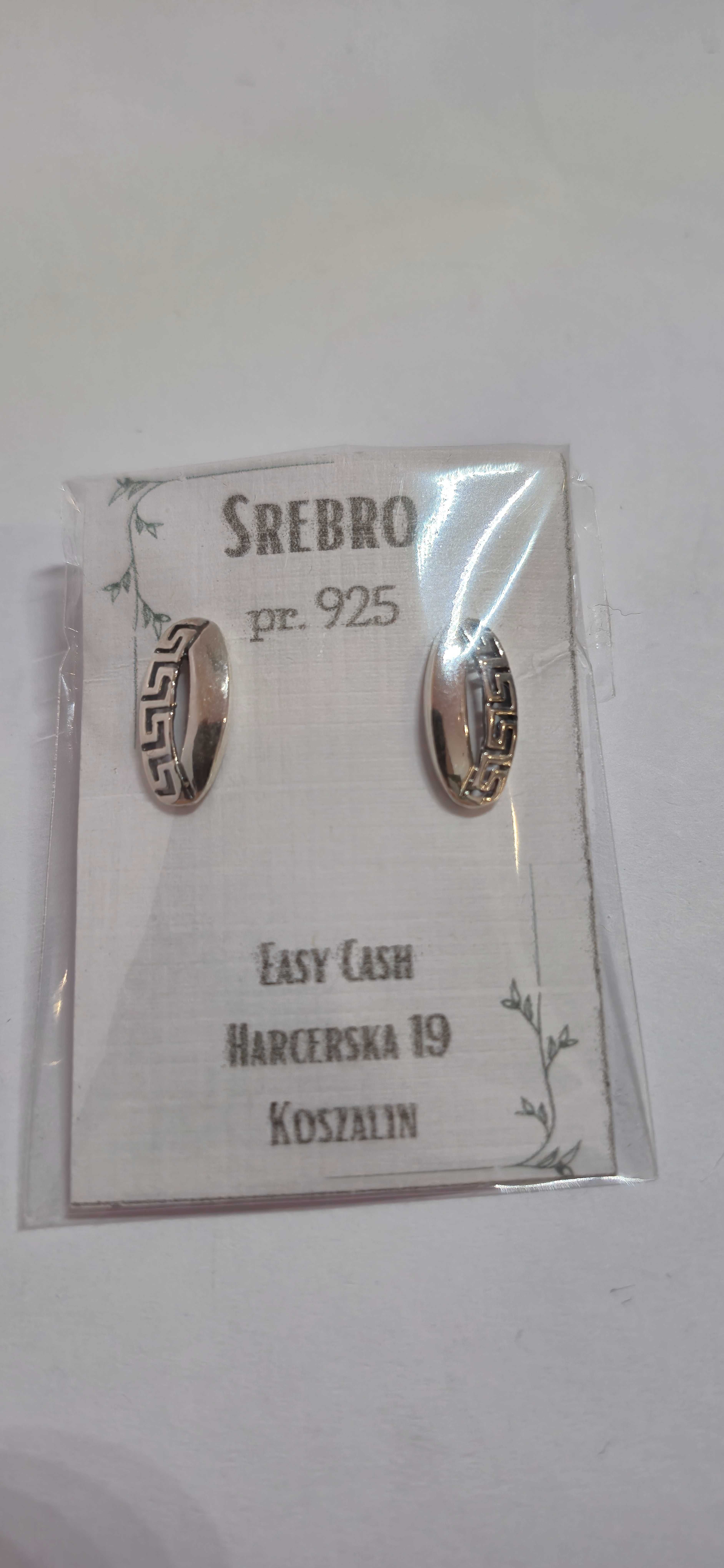 *** Srebrne kolczyki - grecki motyw * 925 * Komis  Easy Cash ***