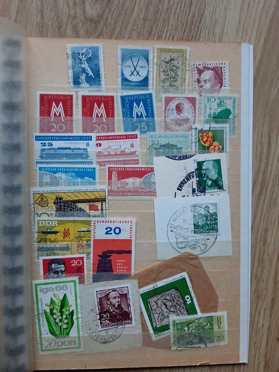 Ciekawy zestaw znaczków + Klaser – /r907/