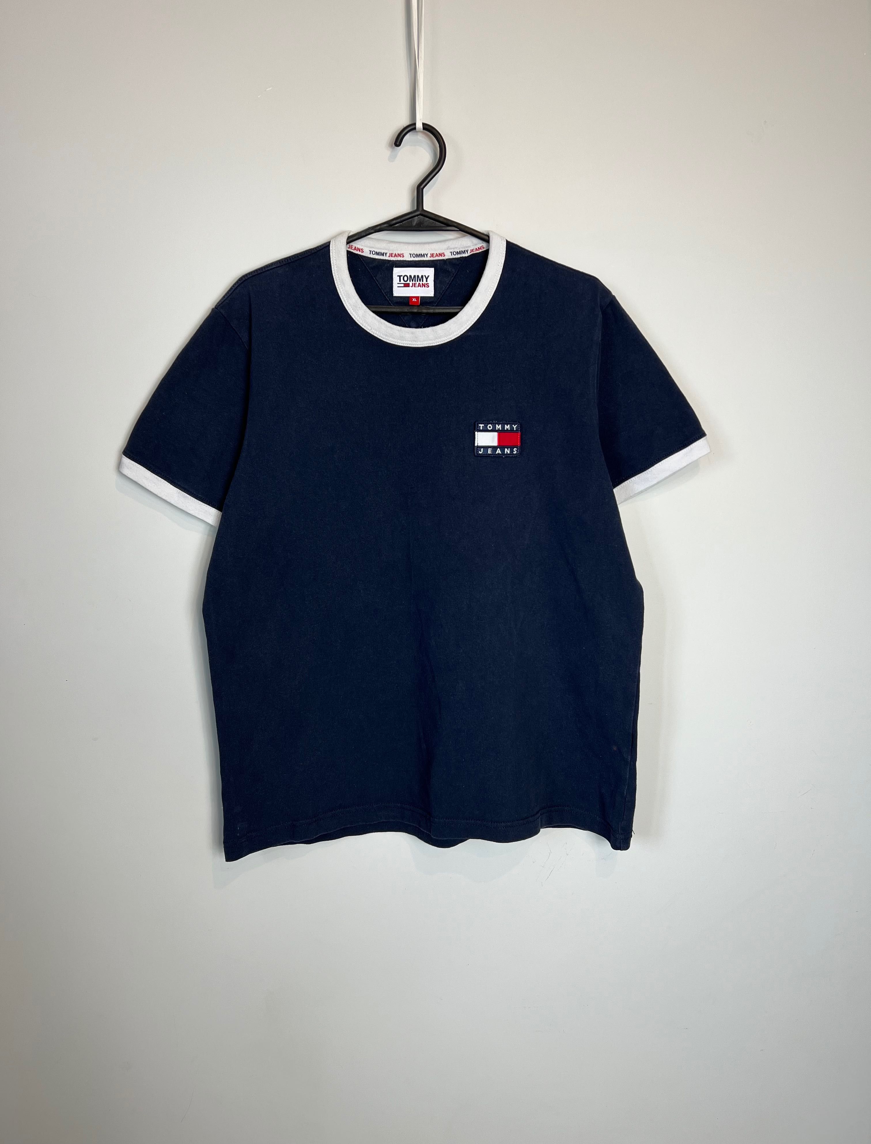 Koszulka Tommy Hilfiger jeans granatowa