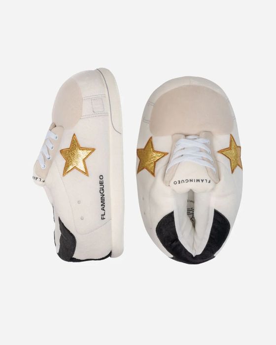 Pantufas Flamingueo Hollywood com Estrelas Douradas