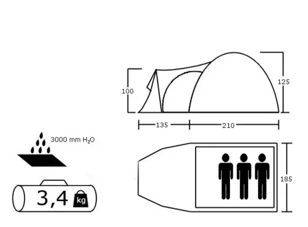Хіт! Палатка, шатер, намет 3-х та 4-х місний з тамбуром 2-х слойна