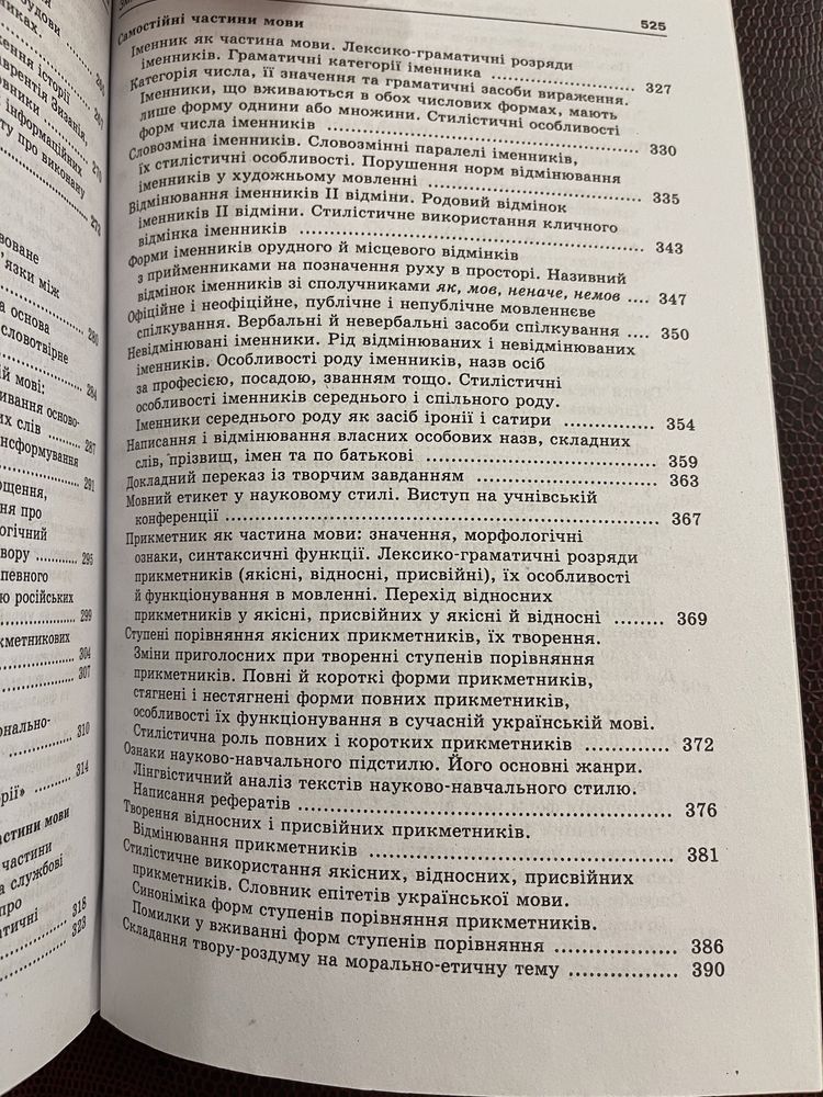 Українська мова О.Слюніна 10 клас, навчальний посібник