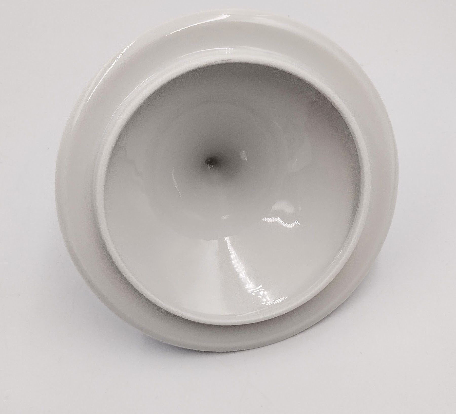 Bomboniera porcelanowa Unterweissbach porcelana kwiaty kobalt retro