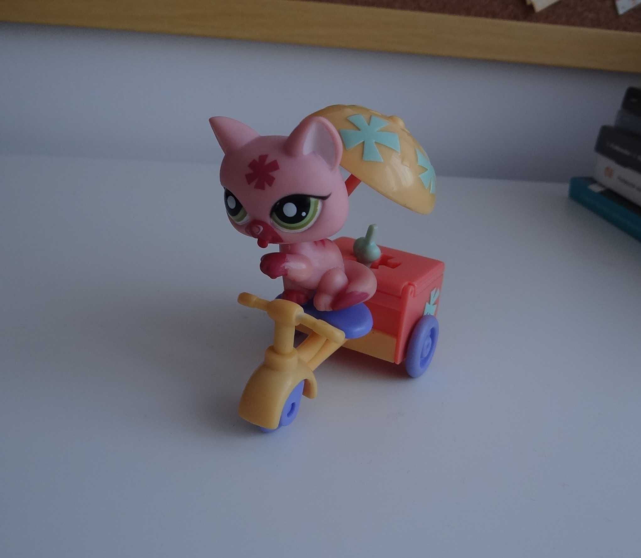 LPS Littlest Pet Shop seria Pets on the Go * Kot z Lodziarnią _ UnikaT