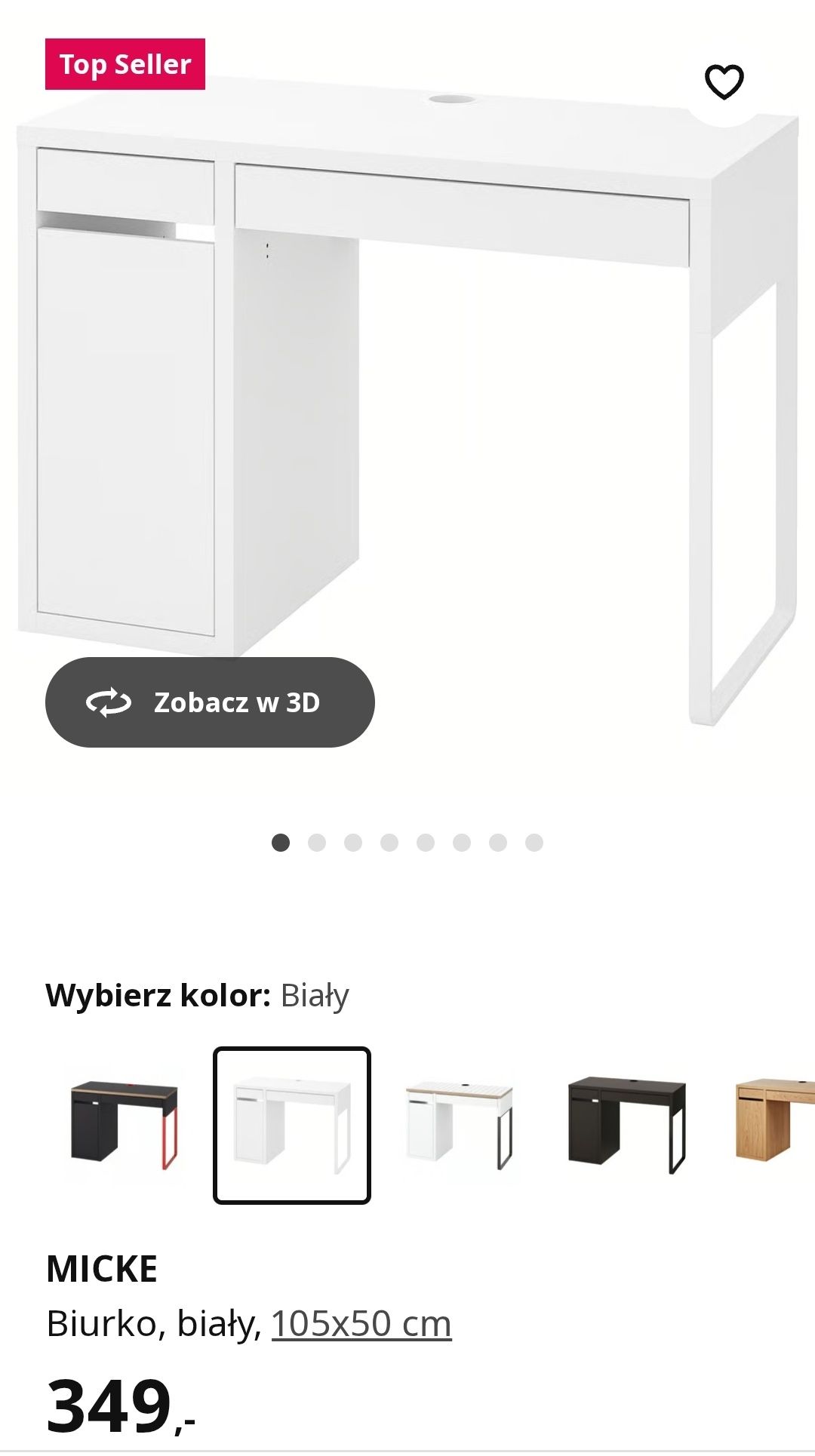 Biurko Micke Ikea