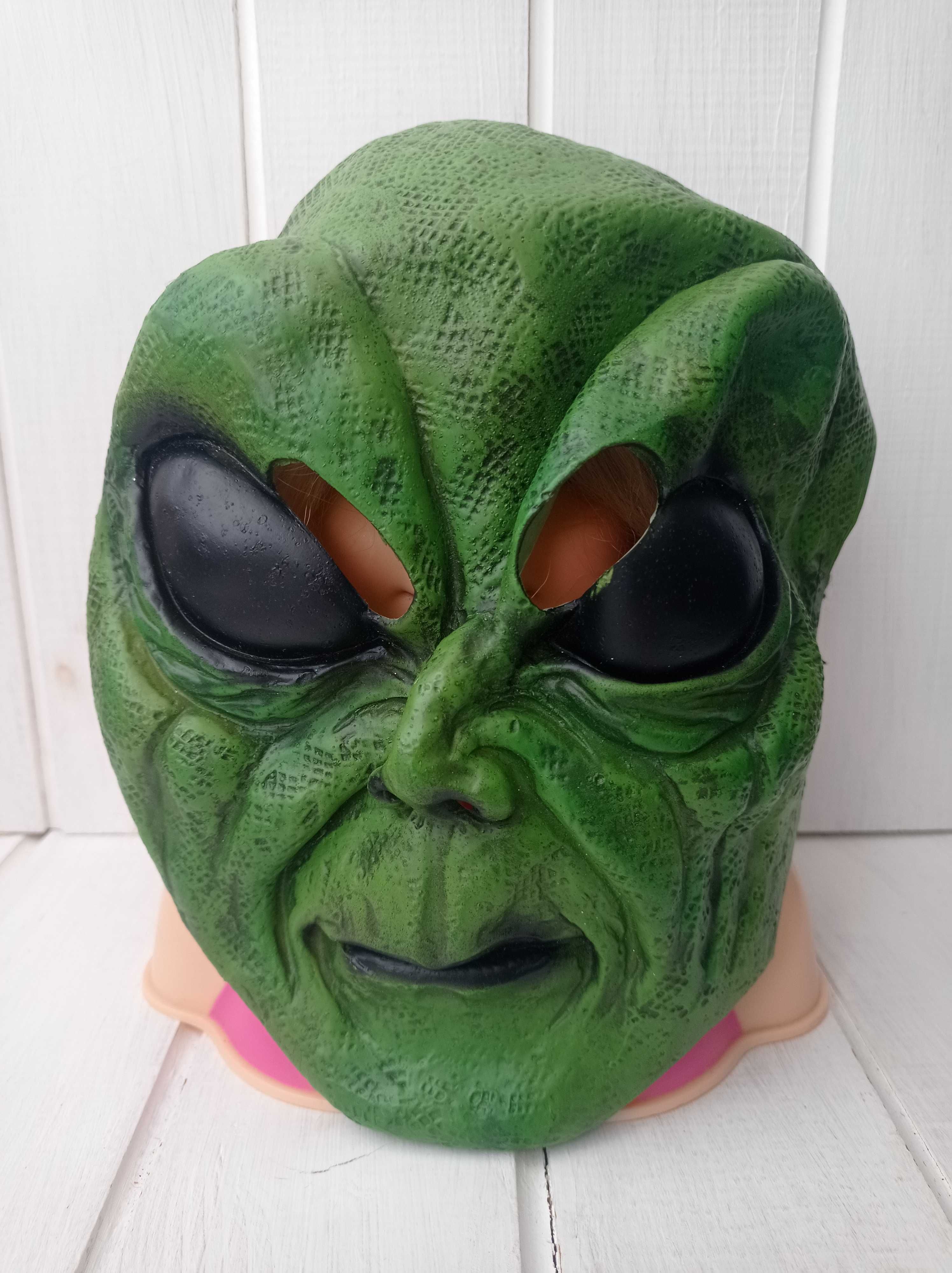 Карнавальна маска Хелловин Хеллоуїн зомбі інопланетян гуманоїд
