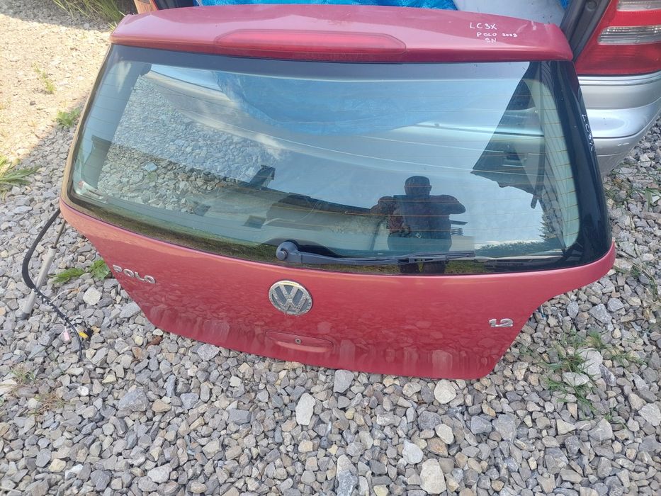 Klapa kompletna polo 9N 2003r LC3X wiązka szyba kpl