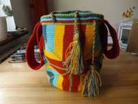 Torebka worek La Flor de cali WAYUU tkana ręcznie Prezent