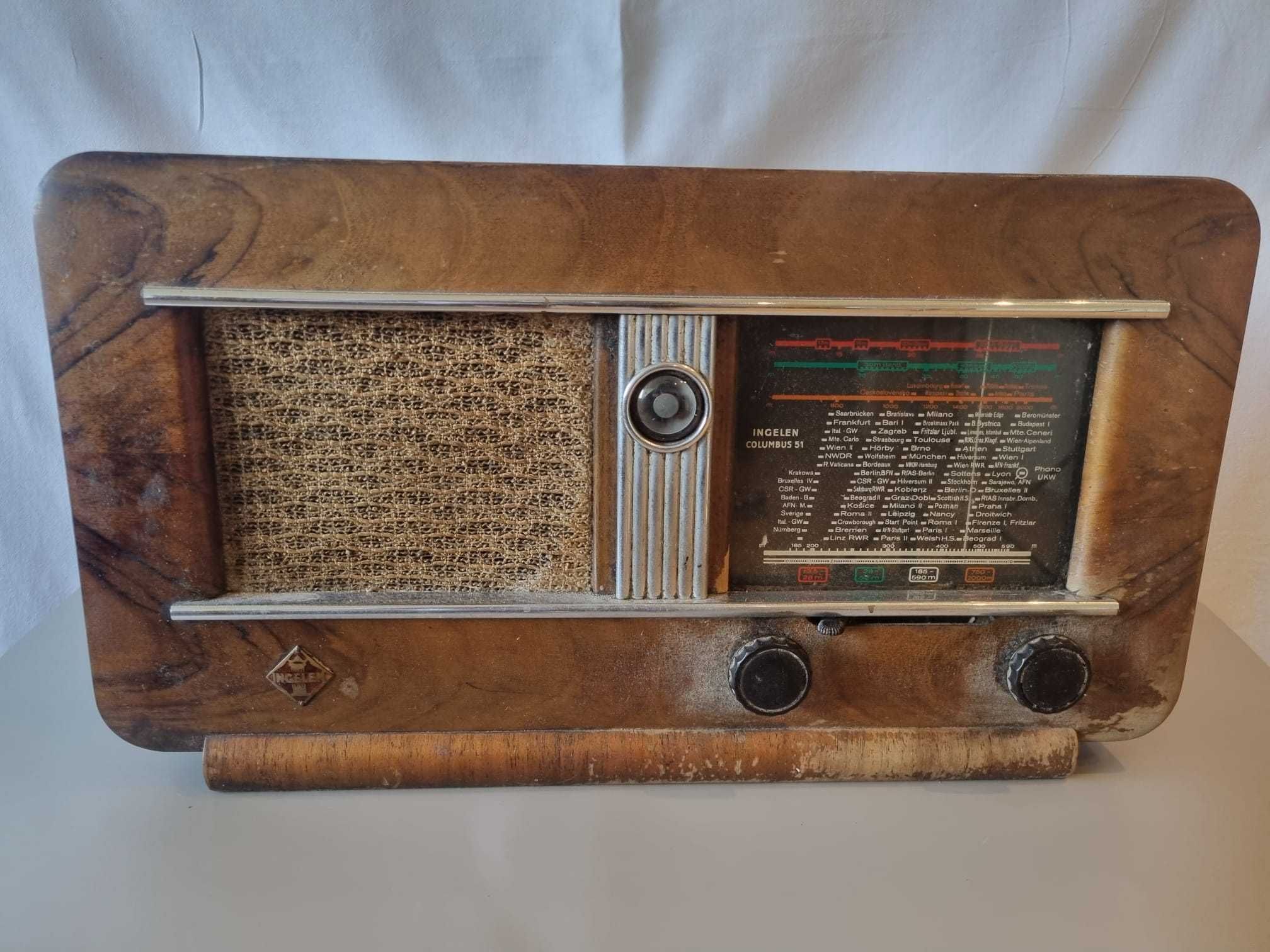 Radio lampowe Ingelen Columbus 51 - lata 50