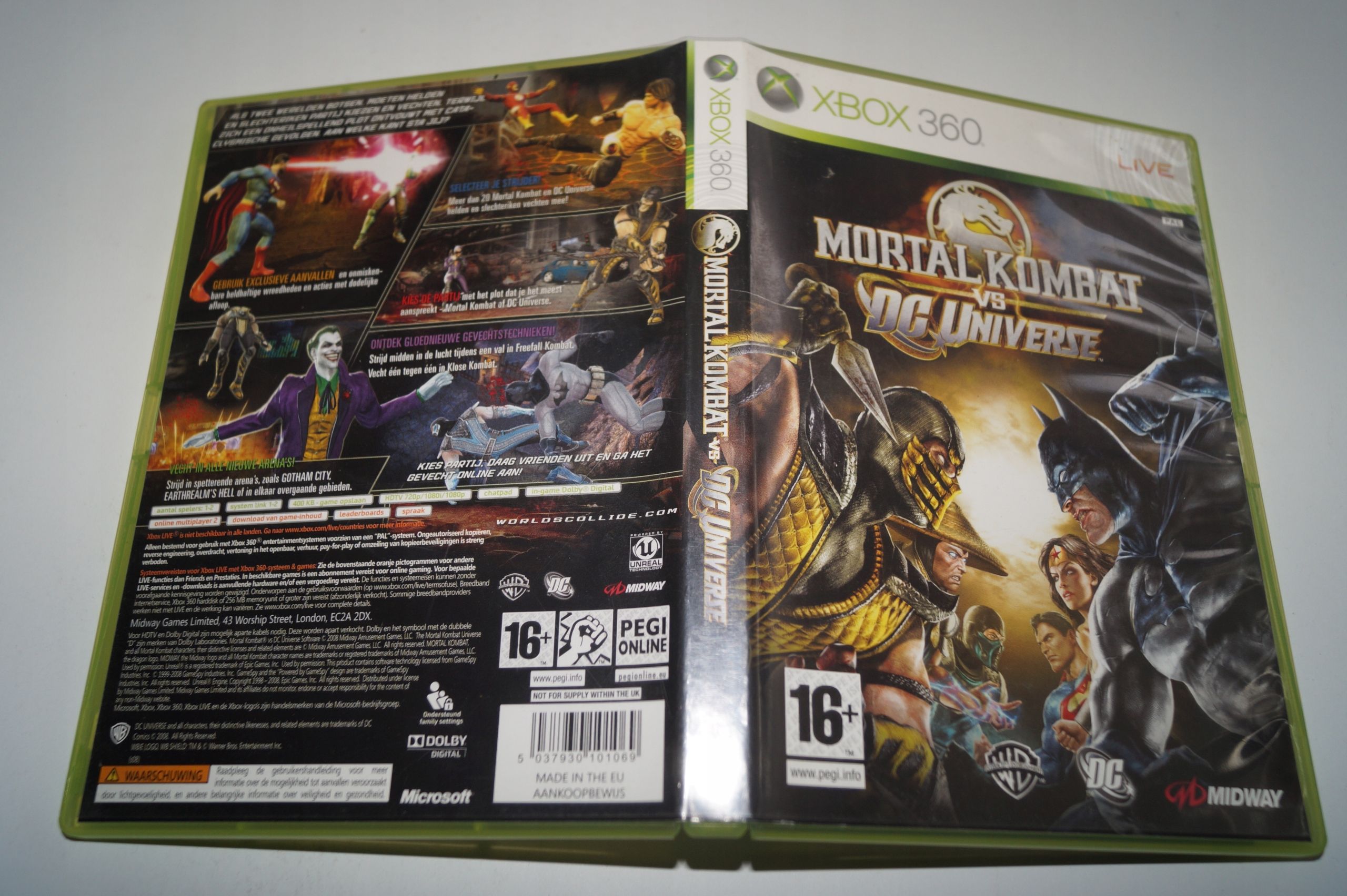 Mortal Kombat Vs Dc Universe Pudełkowa X360 Microsoft Xbox 360