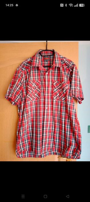 Koszula czerwona w kratę