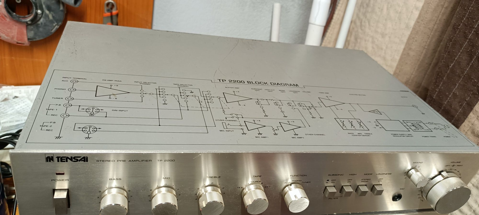 Tensai TM-2250 I TM-2200 dual mono końcówka mocy i przedwzmacniacz