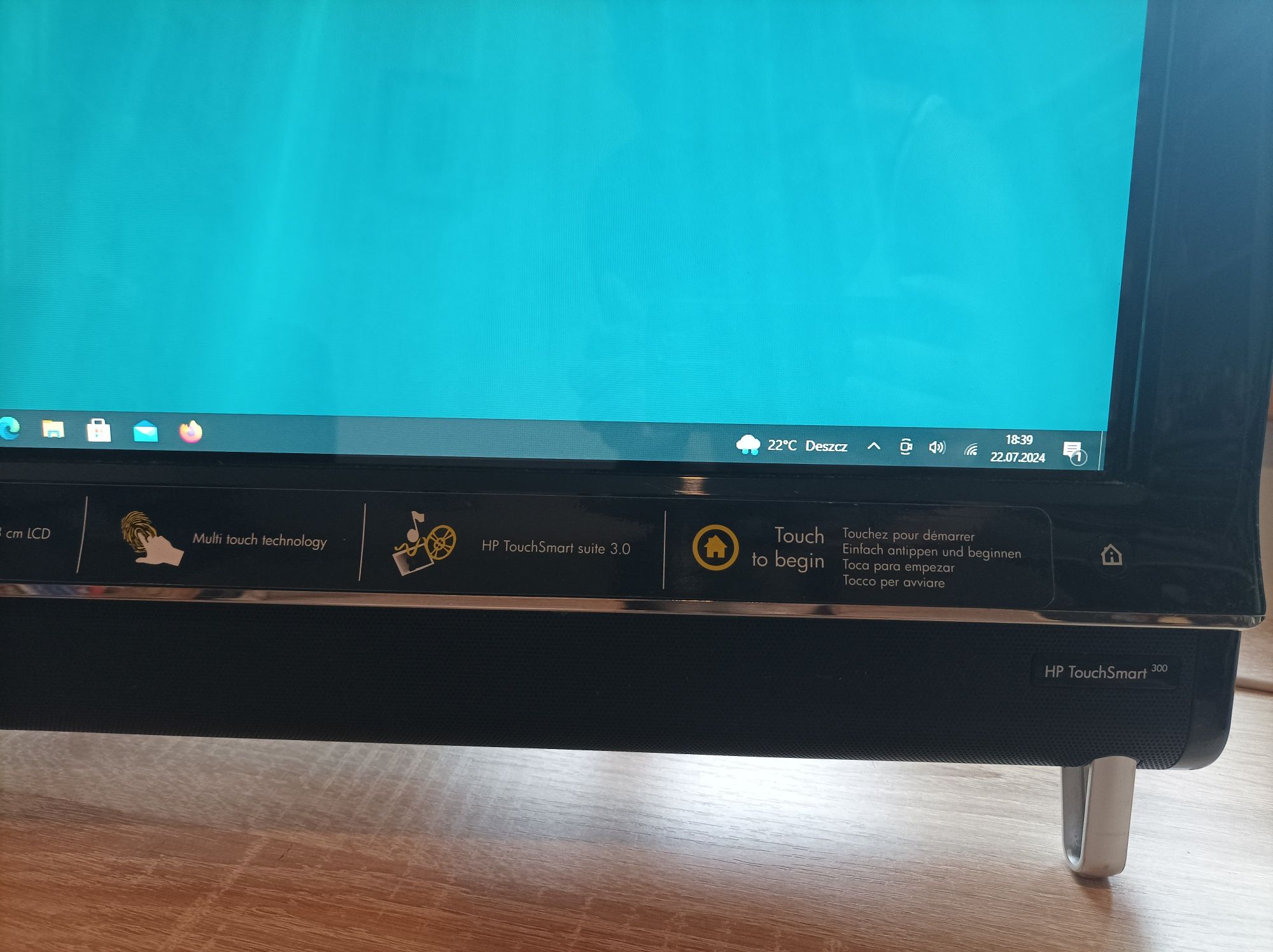 Komputer HP Touch Smart 300 PC komputer dotykowy + klawiatura + myszka