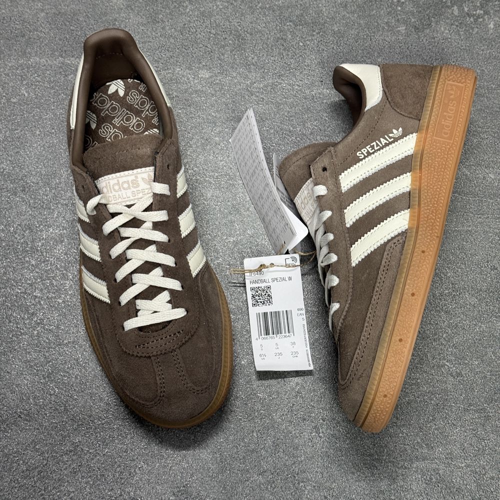 Коричневі кросівки Adidas Handball Spezial IF6490 ОРИГІНАЛ 100% 38 р