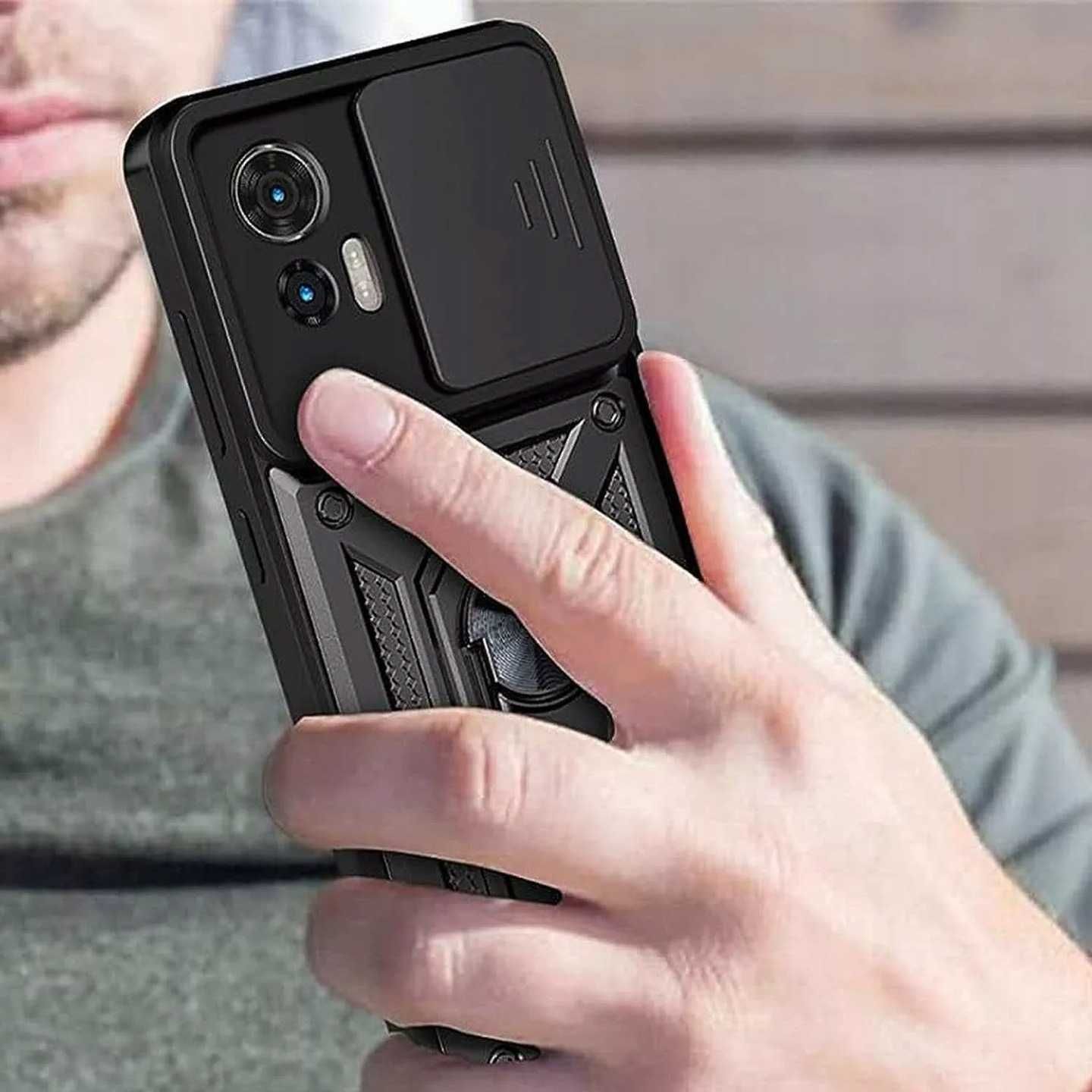 Etui Pancerne do Motorola Edge 30 Neo + Szkło Hartowane na ekran