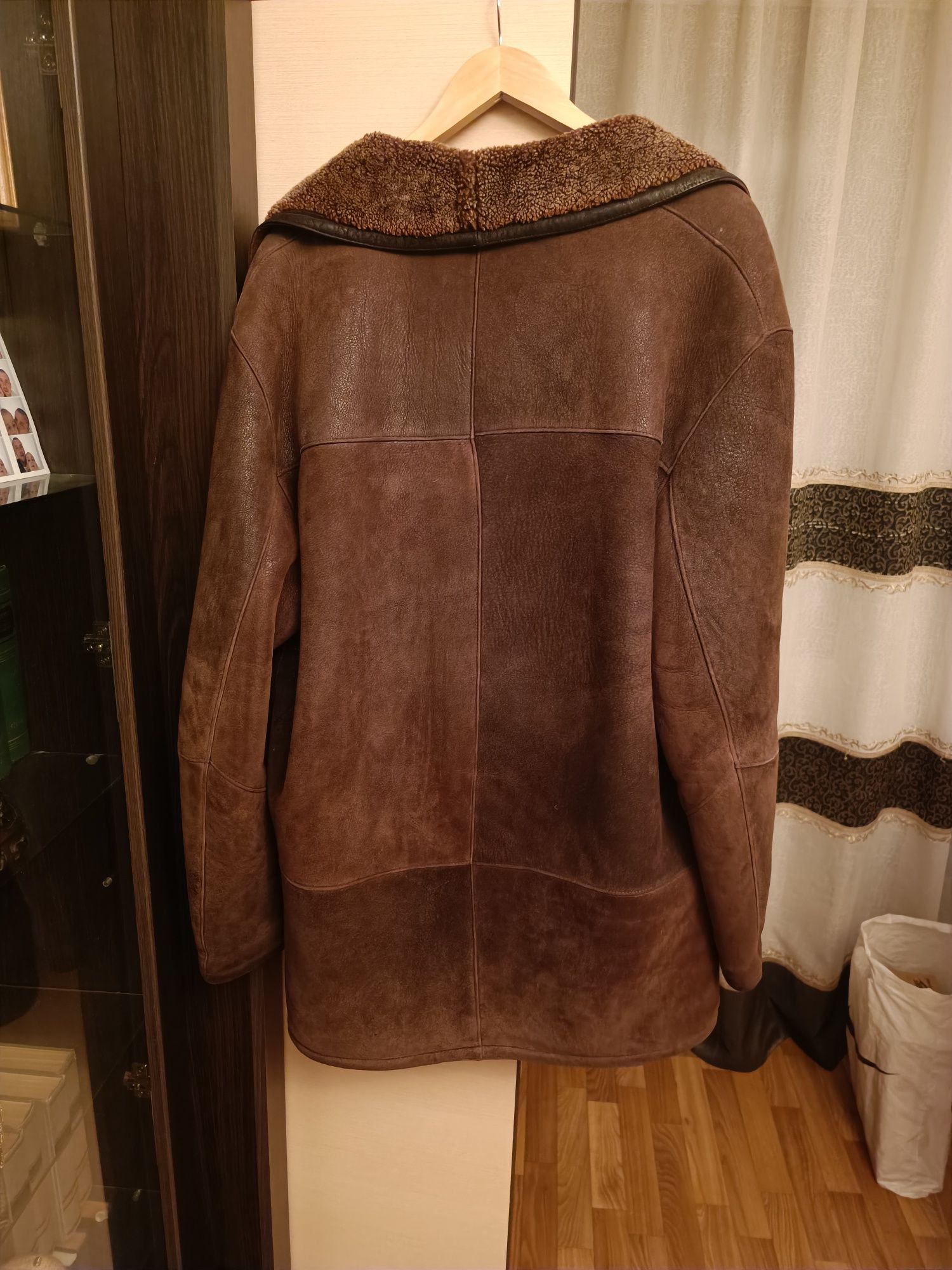 Куртка кожаная зимняя дублёнка