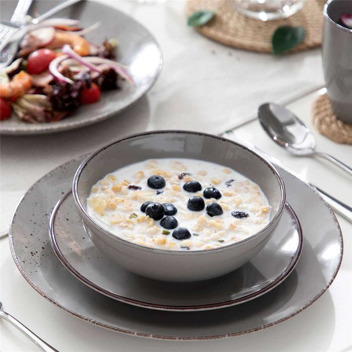 Zestaw obiadowy Vancasso Navia, 24 elementy, kamionka, dla 6 osób,