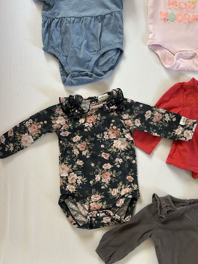 Zestaw 13 body dla dziewczynki rozmiar 62 Newbie Guess H&M