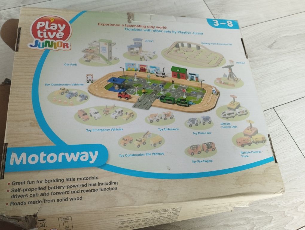 PLAYTIVE JUNIOR Motorway Drewniana autostrada