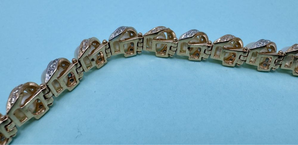 Золотой браслет с жемчугом 585