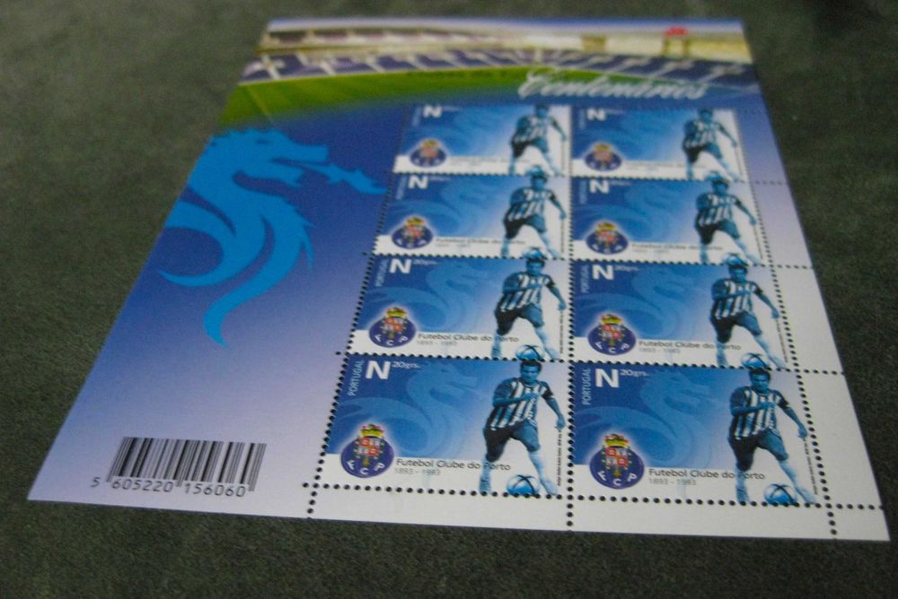 Folhas Miniatura Nº 26/28 – Clubes de Futebol Centenários
