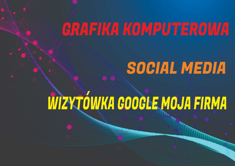 Projekty graficzne, social media, wizytówka GMF