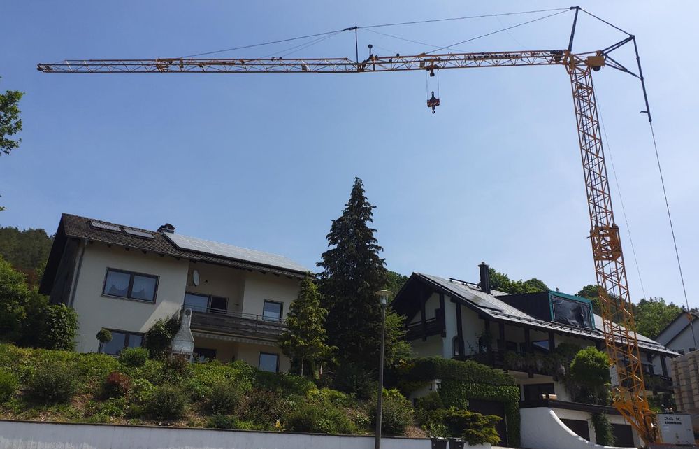 ŻURAW budowlany szybkomontujący Dźwig ciesielski Liebherr 34K