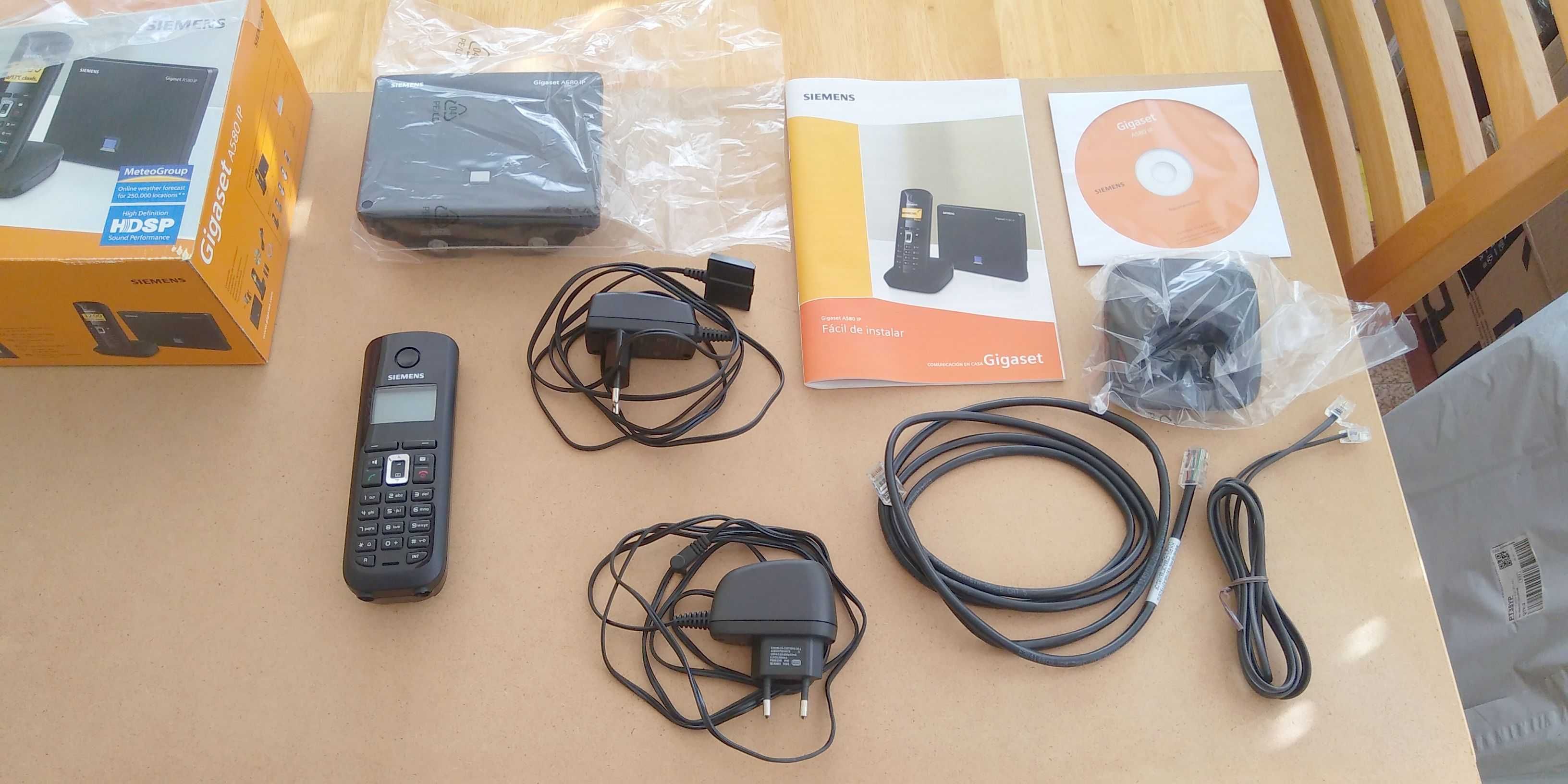 Telefone Siemens Gigaset A580 IP (VoIP e rede fixa)