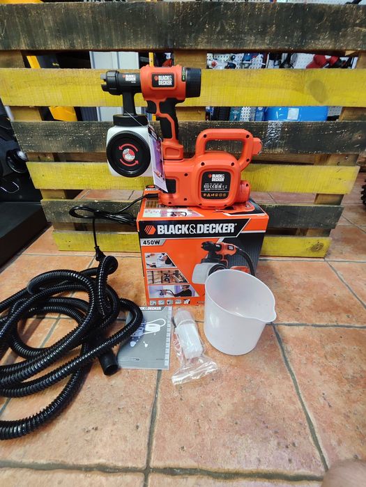 Краскопульт BLACK+DECKER HVLP400/компрессорный/гар2/Днепр/распылитель