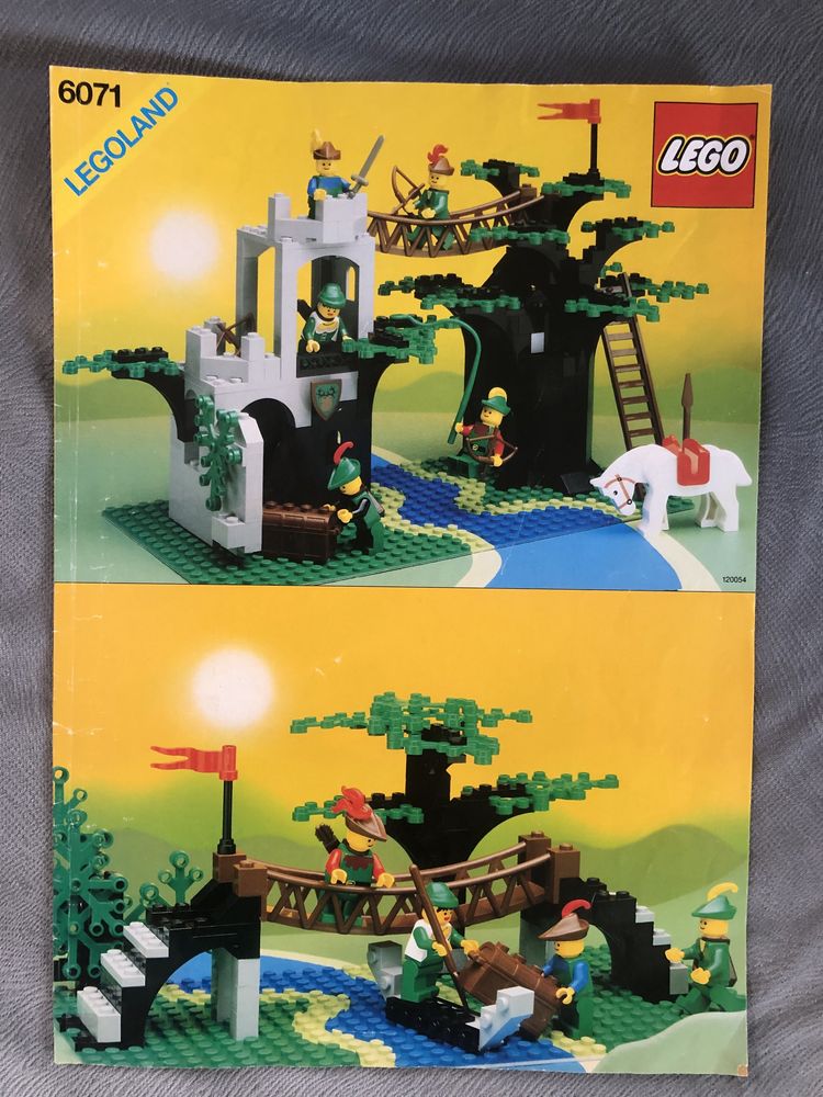 LEGO 1990r Forestmen Crossing 6071 pudełko + instrukcja UNIKAT castle