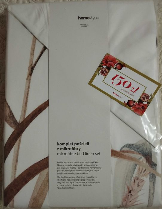 Pościel z mikrofibry home&you 200x220 + bon