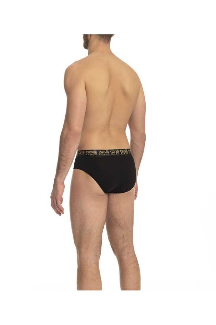 CAVALLI CLASS slipki 2 PAK majtek męskich BLACK