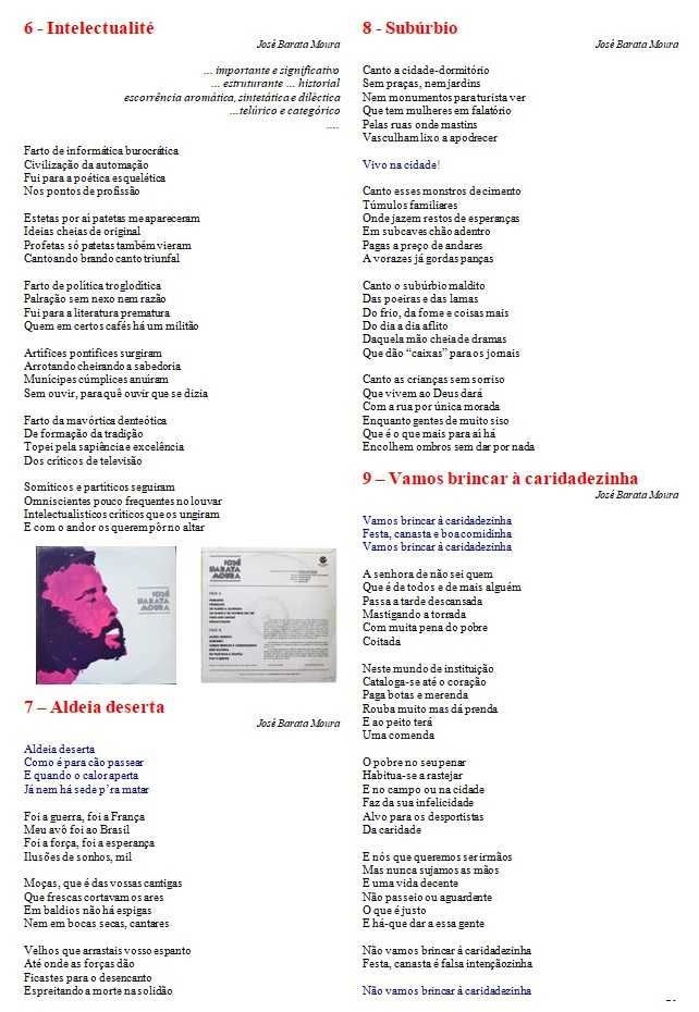 José Barata Moura	- - - - -	Caridadezinha	- - - - -	LP