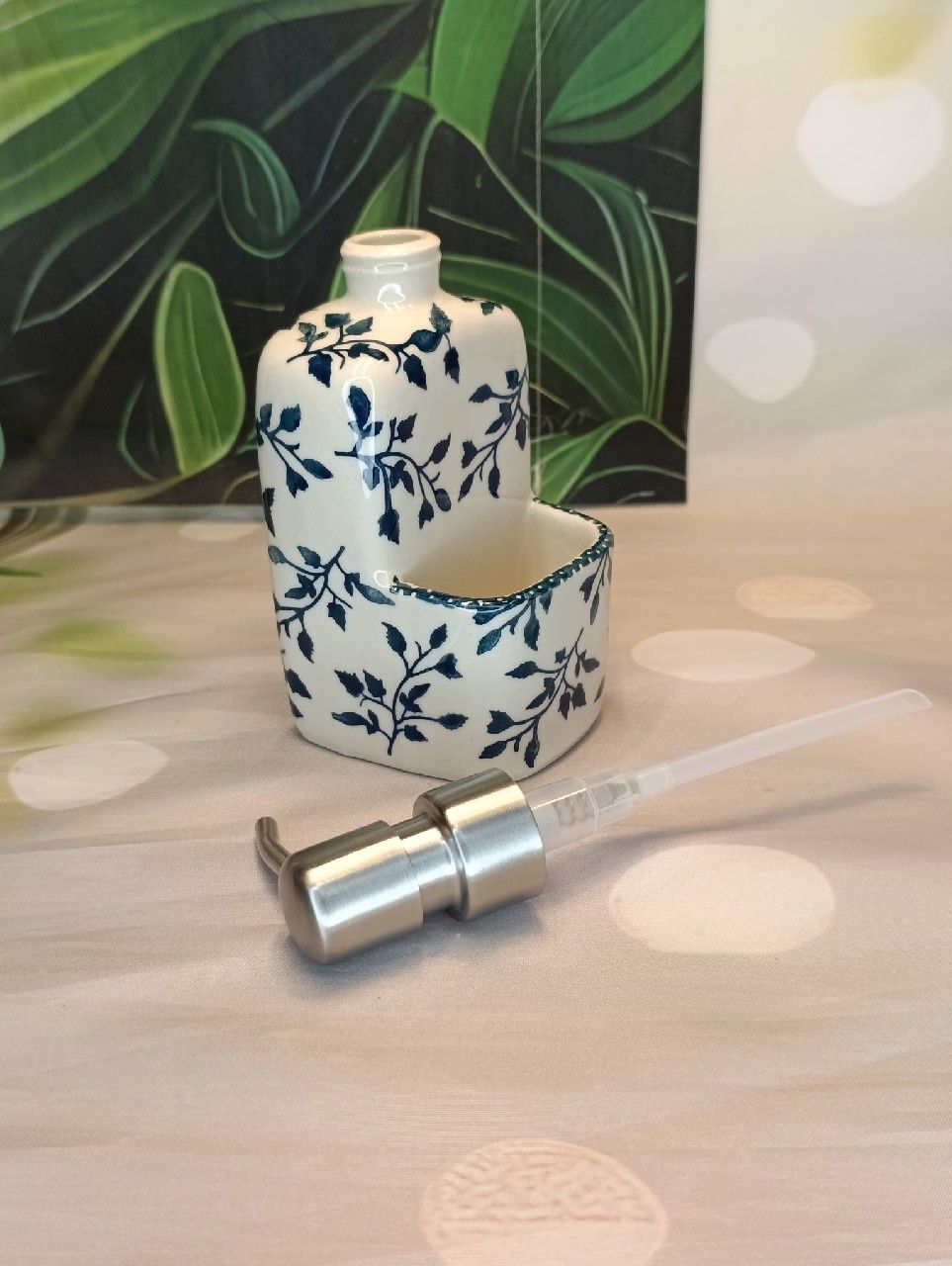 *Dozownik ceramiczny butelka na mydło ceramika Bolesławiec