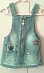 Sukienka jeansowa,princeska F&F roz.18-24m. Spódniczka na szelki.
