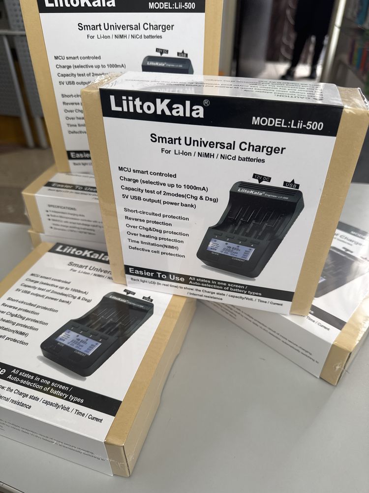 LiitoKala Lii-500 интеллектуальное зарядное устройство
