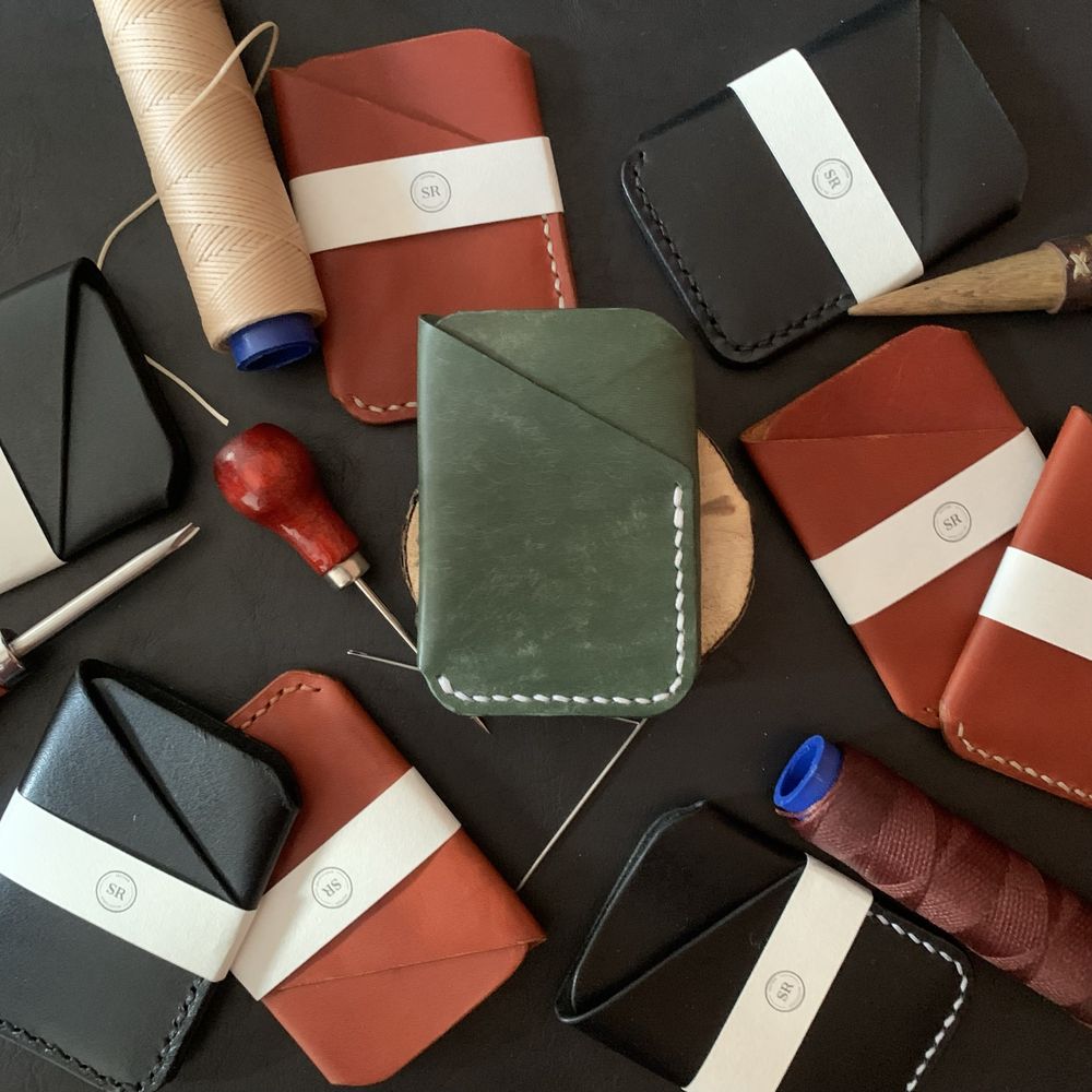 Card holder/ Etui na karty skórzane wykonane ręcznie