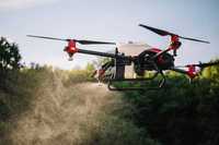 Обробка полів, обприскування, опрыскивание дронами агродронами