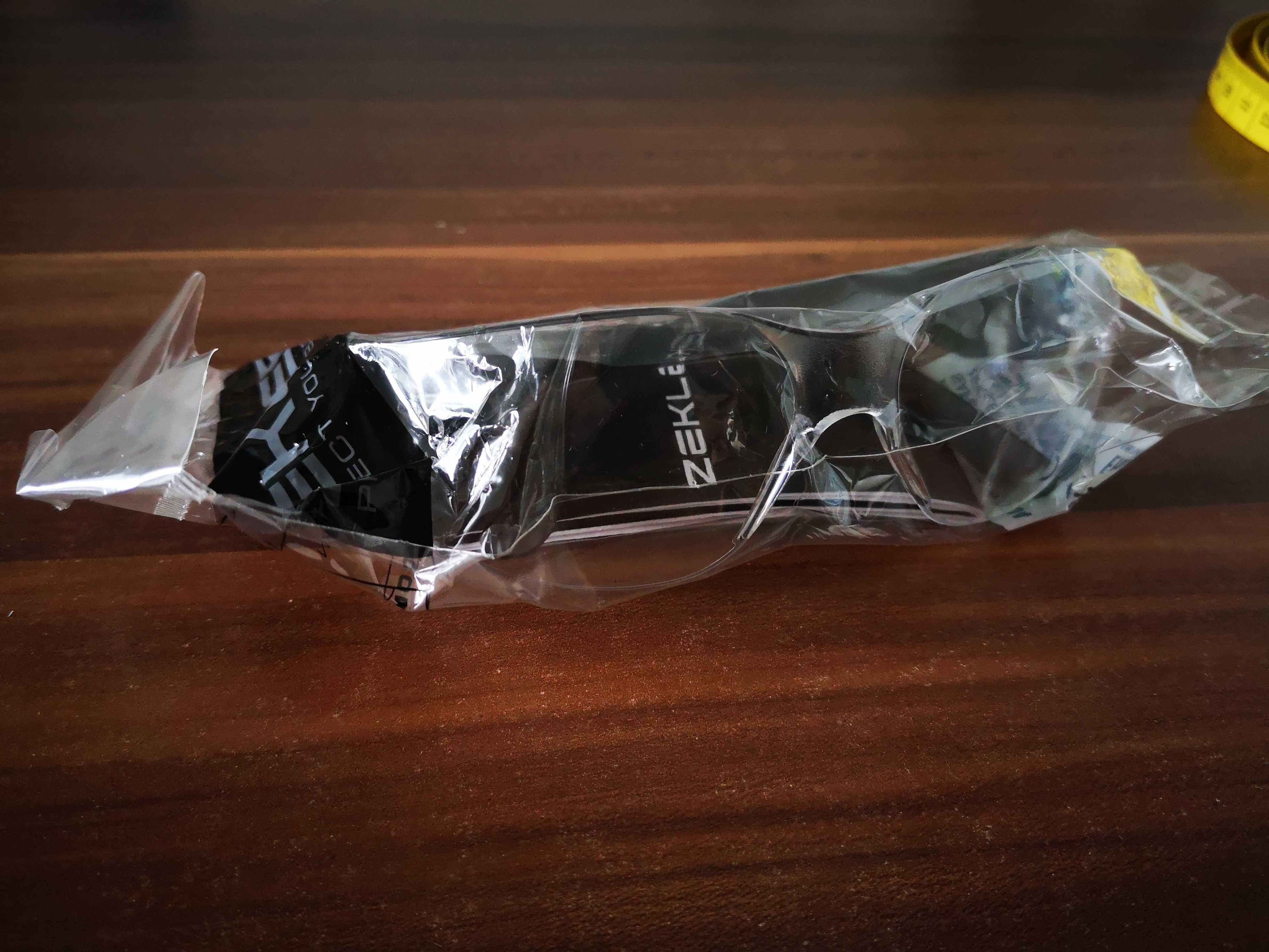 okulary ochronne przezroczyste na rower do pracy 11 sztuk komplet