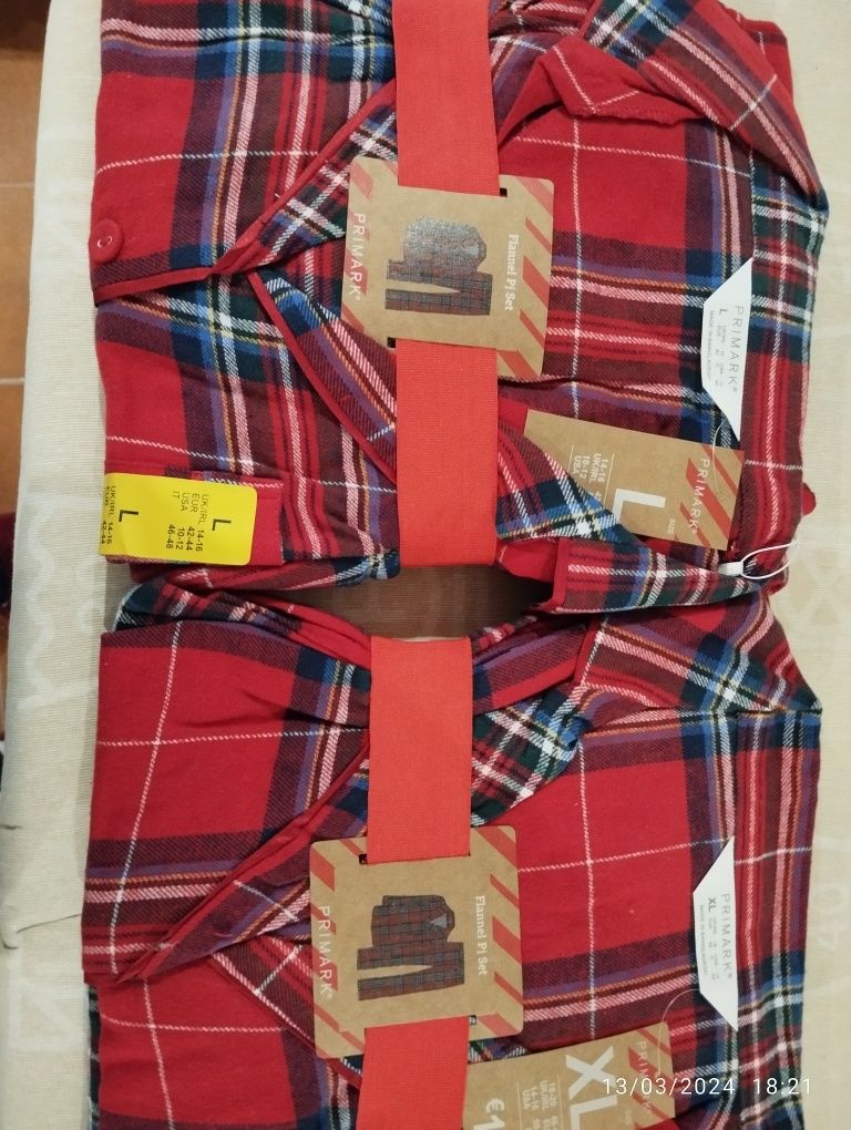 Pijama Homem XL xadrez