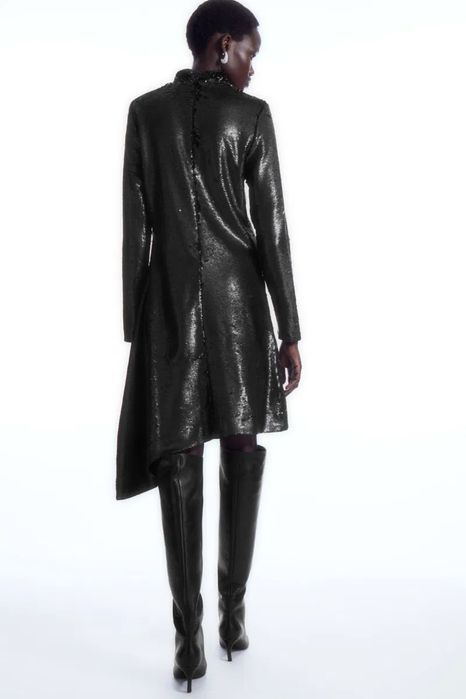 Cos асиметрична сукня з паєтками