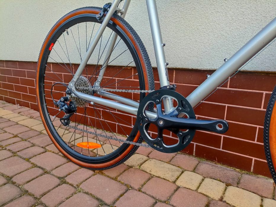 Nowy Gravel FIXIE FLOATER RACE 8S Shimano SORA 55CM Wyprzedaż - 30%