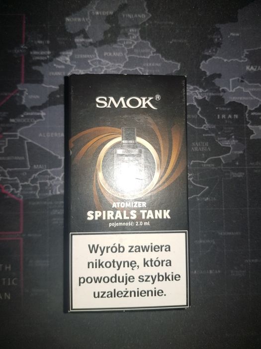 (T) SMOK Zestaw Atomizer Spirals Tank - Srebrny