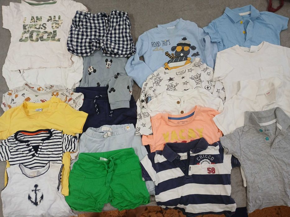 50 peças roupas bebés 3 a 1 ano
