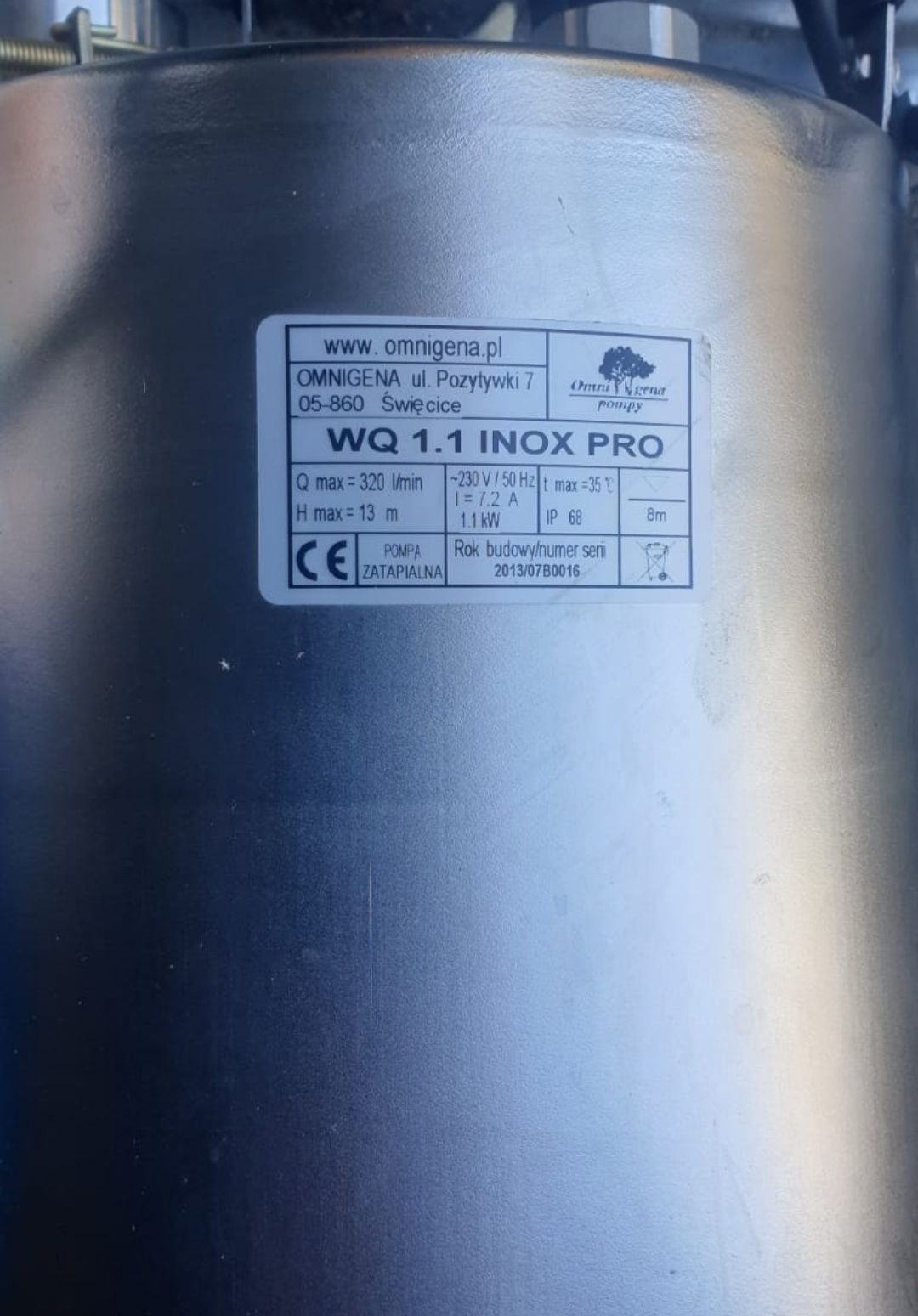 Pompa zatapialna W.Q 1.1 INOX PRO