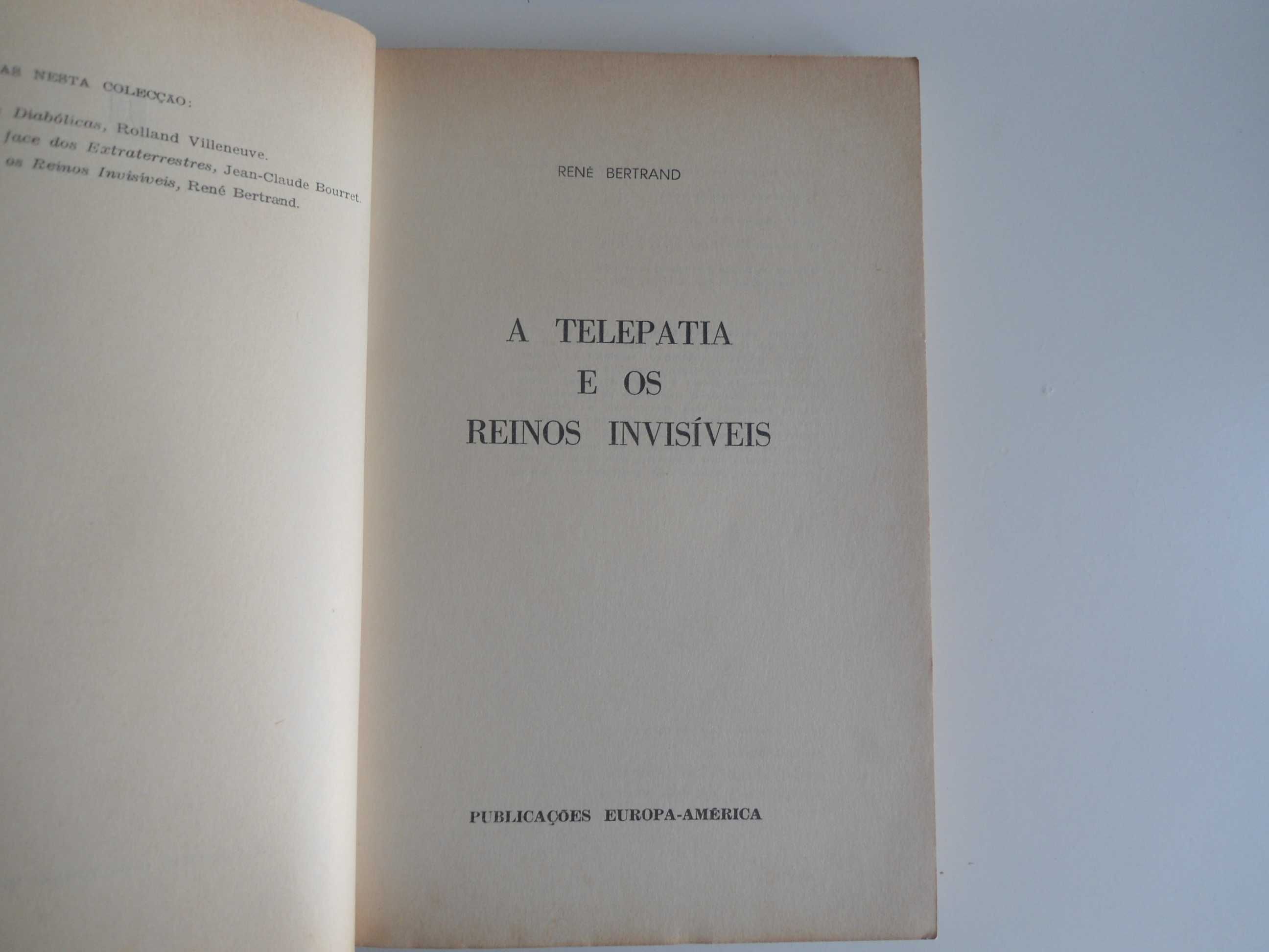 A  Telepatia e os reinos invisíveis de René Bertrand