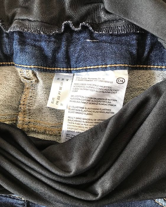 C&A spodnie jeansy ciążowe rozm. 36 stan IDEALNY