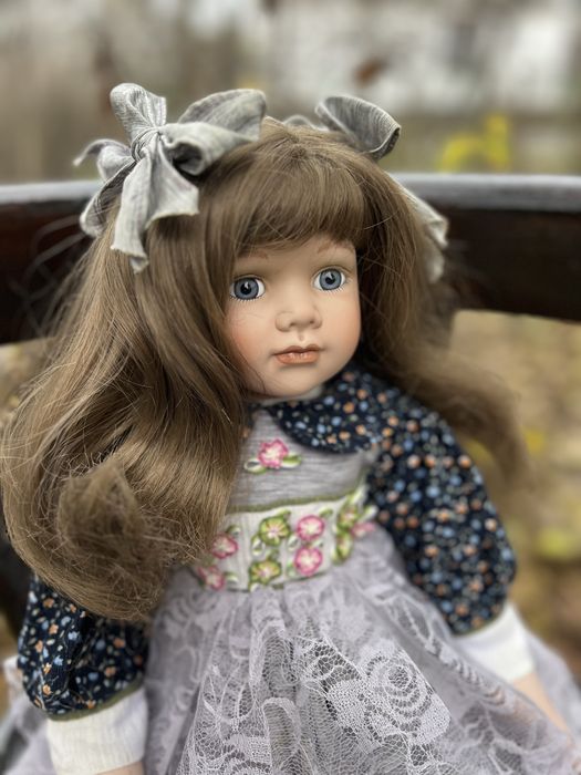 Фарфоровая кукла порцелянова лялька 62см.