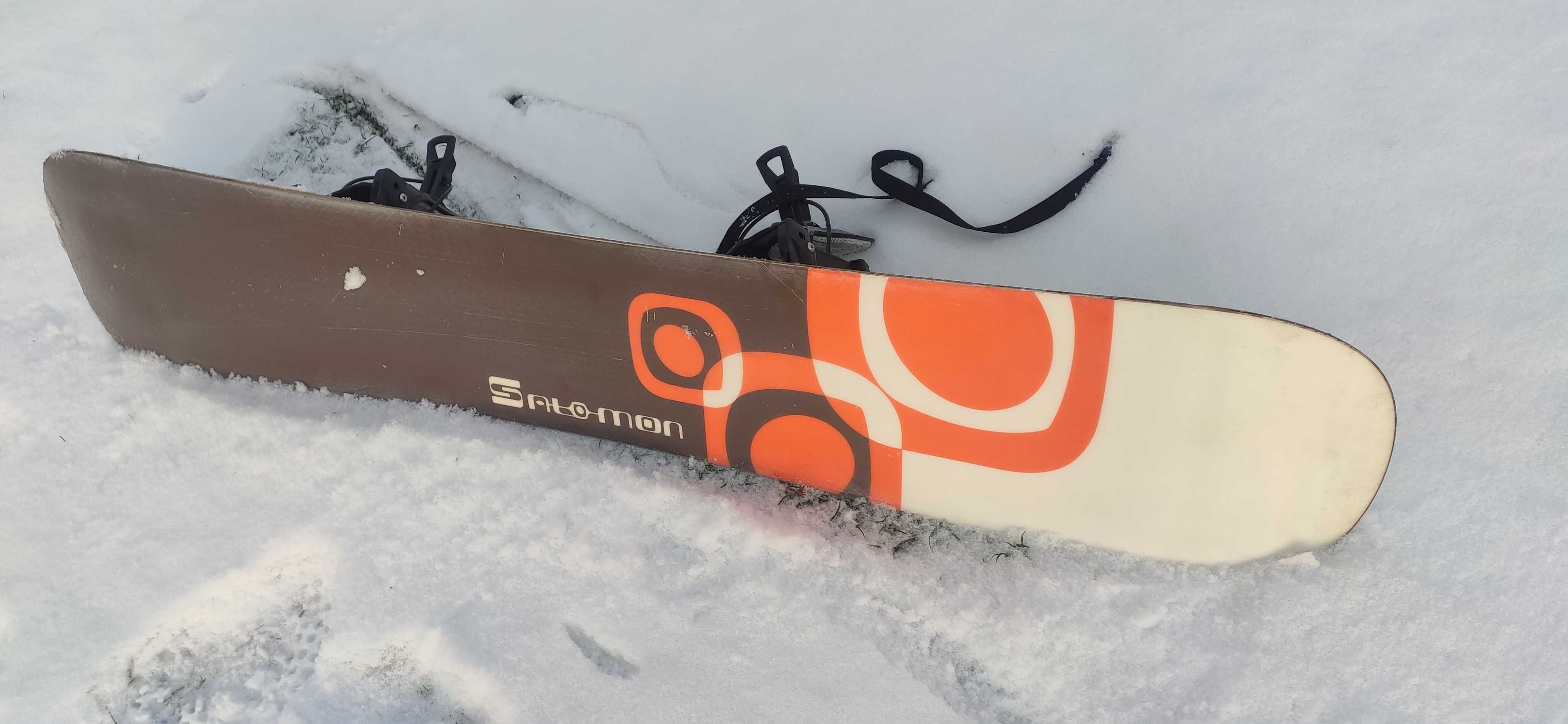 Deska Snowboardowa Salomon 149 cm z wiązaniami.
