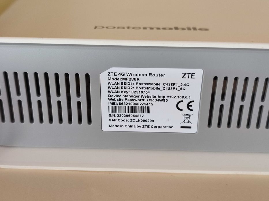 Router ZTE MF286R 4G+ 300mbps Wi-Fi